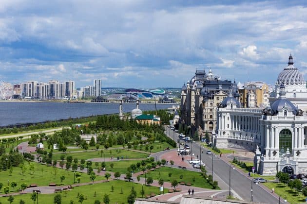 По Казани на трамвае
